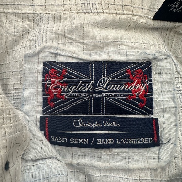 English Laundry Button Down Embroidered Shirt - Picture 7 of 8
